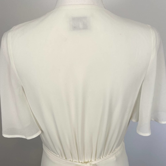 Show Me Your Mumu White Sophia Wrap Dress Size Medium New - Picture 10 of 16